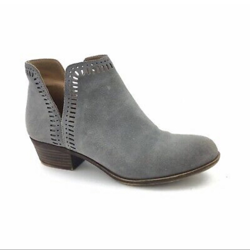 Lucky Brand Leather Gray Bustina Bootie 7.5